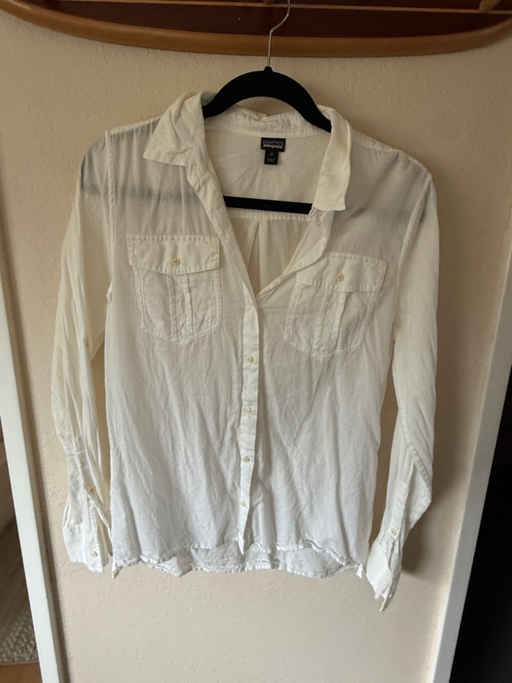 Patagonia White Lightweight Button-Front Shirt